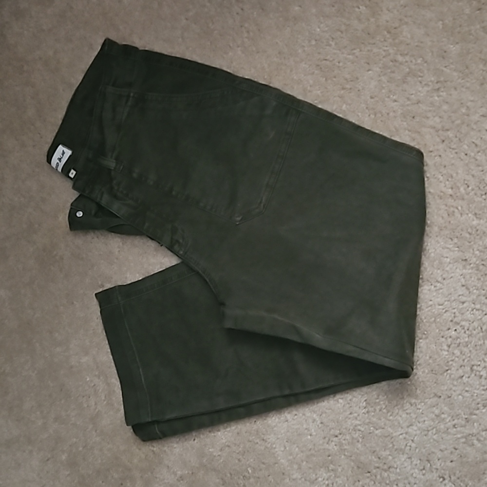 Cropped straight leg chinos